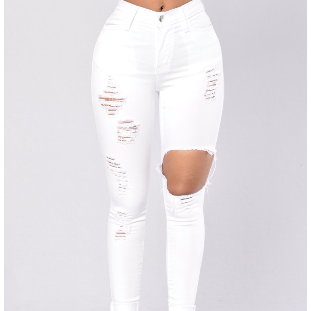 Size 11 Fashion Nova Glistening Jeans